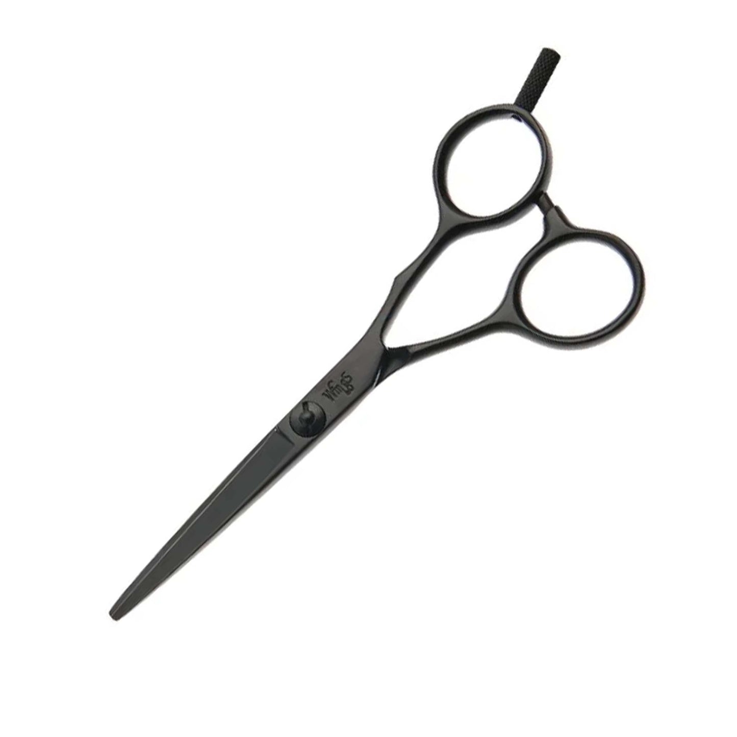 Wings Matt Black Flat Screw Scissors