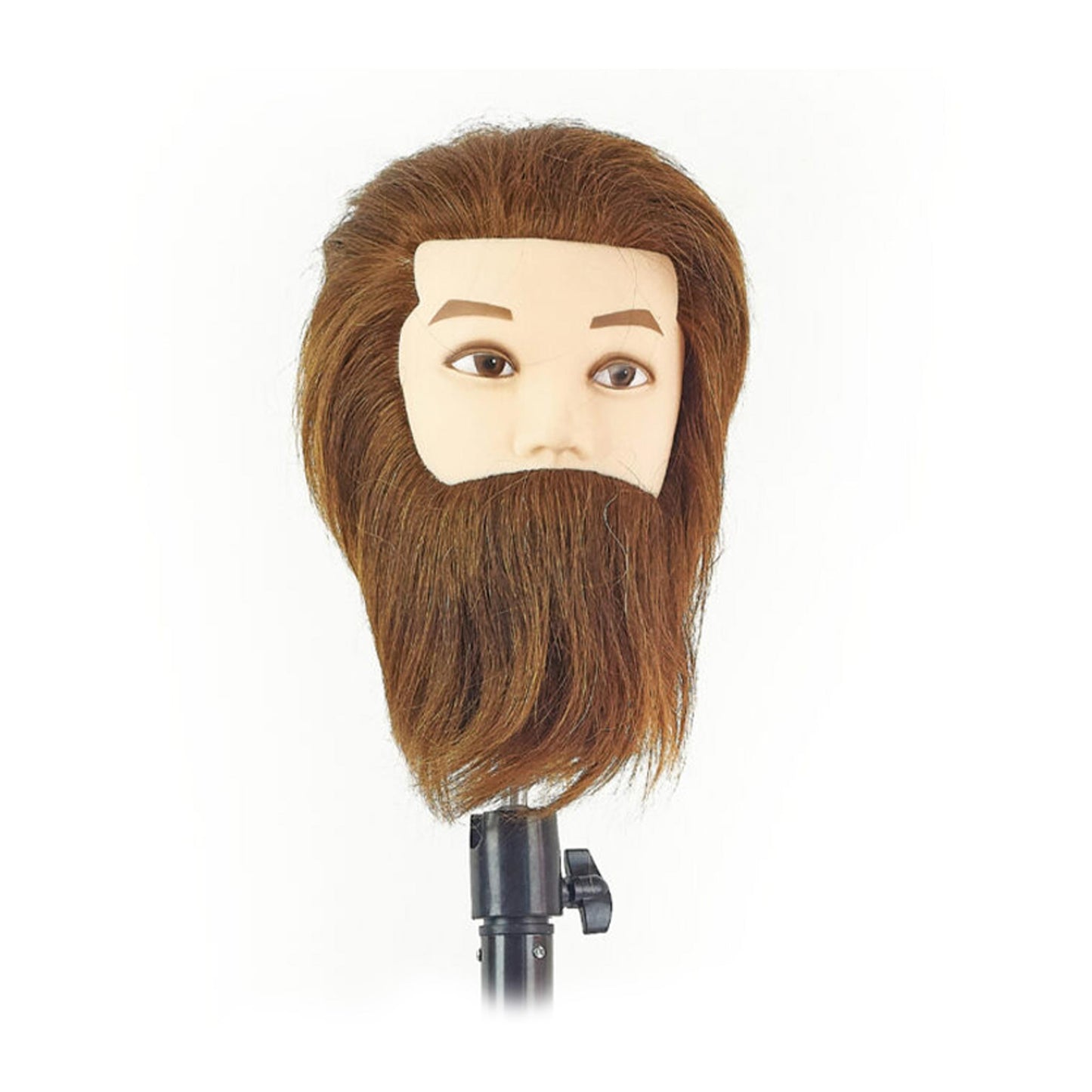 Barber Training Head with beard - Length 6"